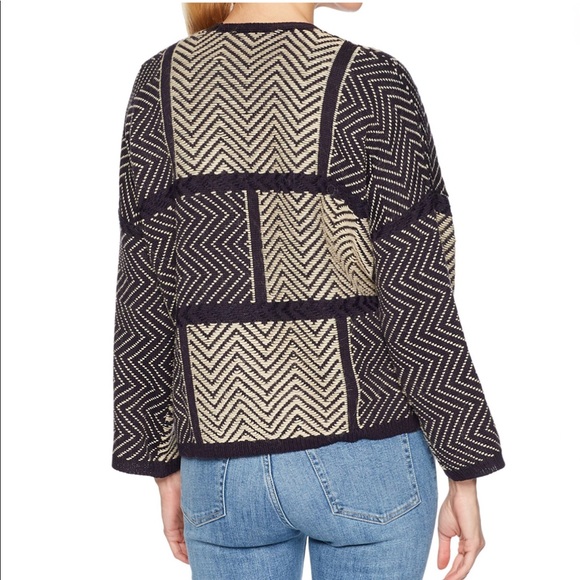 Lucky Brand Open-Front Colorblocked Cardigan Small - Picture 3 of 3